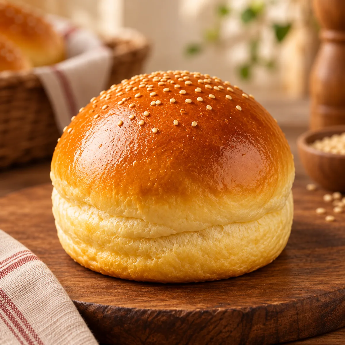 Pão de Hambúrguer Caseiro - Caseirinhos do Ju